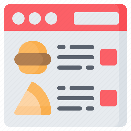 Delivery, food, online, order, restaurant, web, website icon - Download on Iconfinder