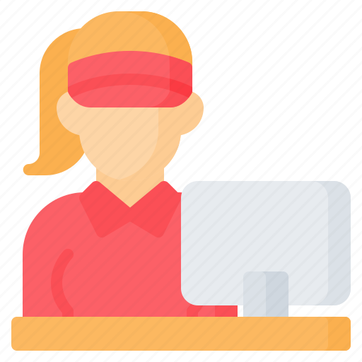 Avatar, cashier, commerce, fast food, store, supermarket, woman icon - Download on Iconfinder