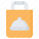 bag, delivery, food, paper, restaurant, shopping, take away