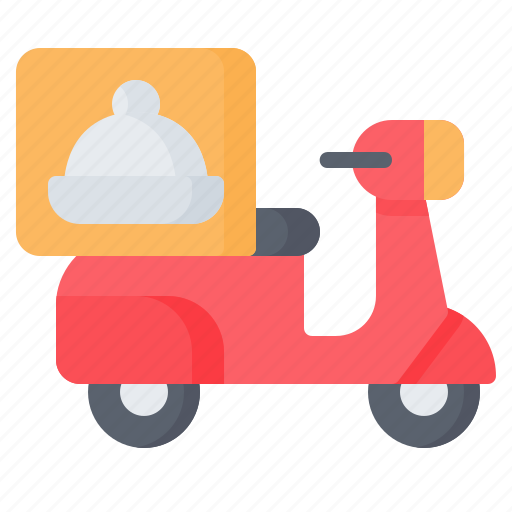 Bike, delivery, food, motorbike, motorcycle, scooter, take away icon - Download on Iconfinder
