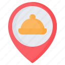 cafe, food, location, pin, placeholder, pointer, restaurant
