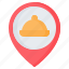 cafe, food, location, pin, placeholder, pointer, restaurant 