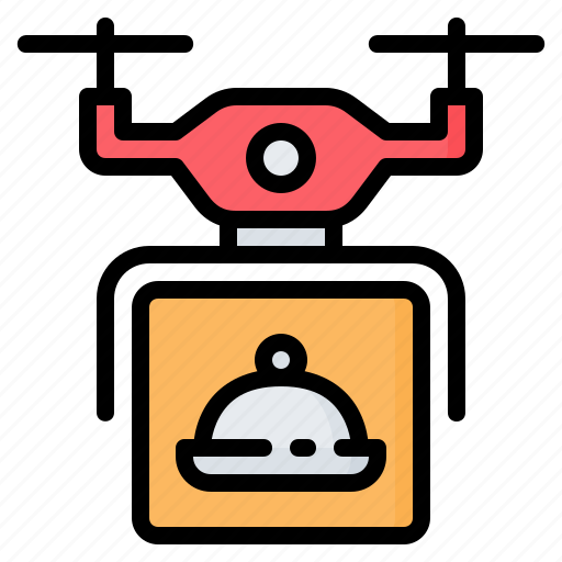 Box, delivery, drone, food, restaurant, shipping, transportation icon - Download on Iconfinder