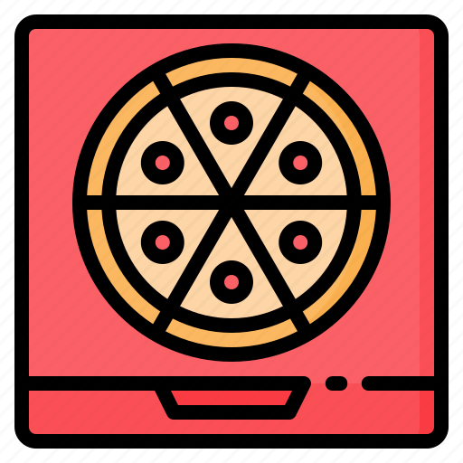Box, delivery, fast, food, italian, junk, pizza icon - Download on Iconfinder