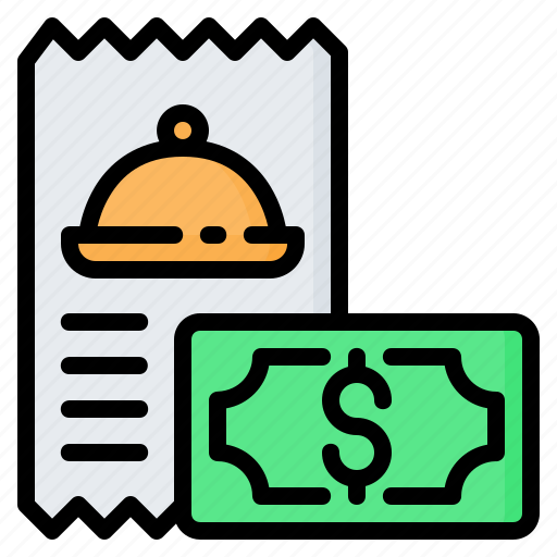Bill, food, invoice, money, payment, receipt, restaurant icon - Download on Iconfinder