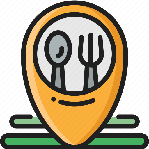 Restaurant, location, placeholder, bistro, map, marker, pin icon - Download on Iconfinder