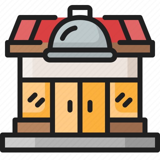 Restaurant, supermarket, bar, canteen, bistro, food, building icon - Download on Iconfinder