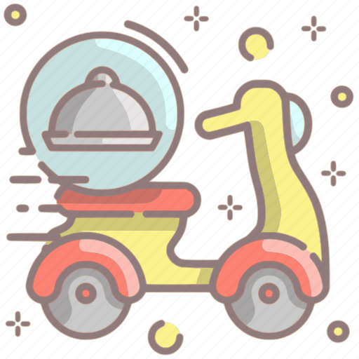 Scooter, delivery, transport, food delivery, takeaway, restuarant icon - Download on Iconfinder