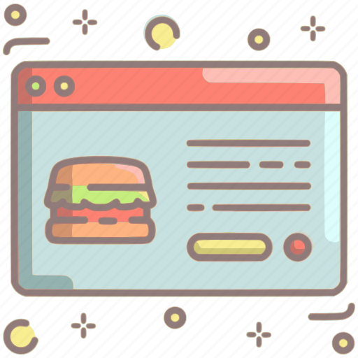 Webpage, website, page, food, order, takeaway, burger icon - Download on Iconfinder