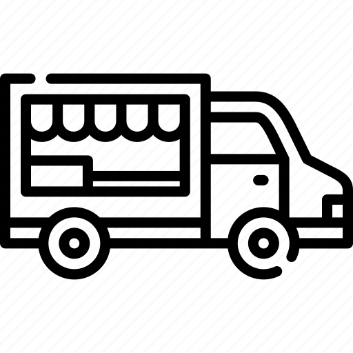 Fastfood, delivery, order, foodtruck, cargo, transportation, vehicle icon - Download on Iconfinder
