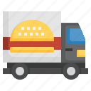 delivery, truck, online, food, restaurant