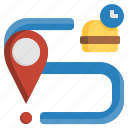 map, delivery, online, food, restaurant 
