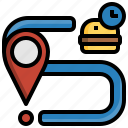 map, delivery, online, food, restaurant