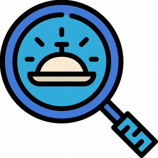 Search, magnifying glass, find, food, delivery, work from home, food delivery icon - Download on Iconfinder
