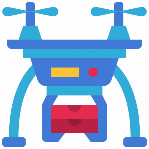 Drone, delivery, robot, food, work from home, food delivery icon - Download on Iconfinder