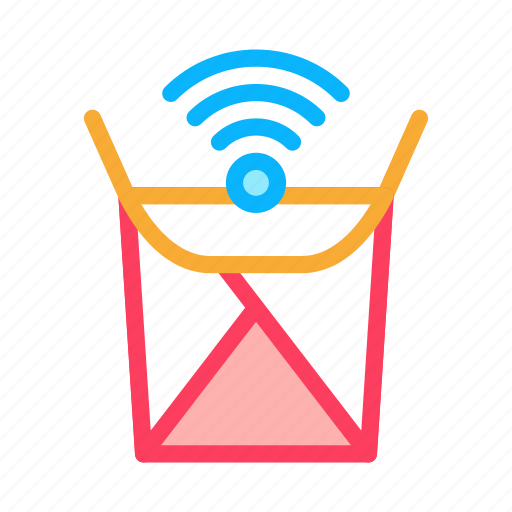 Box, food, mark, motorcycle, online, service, wifi icon - Download on Iconfinder