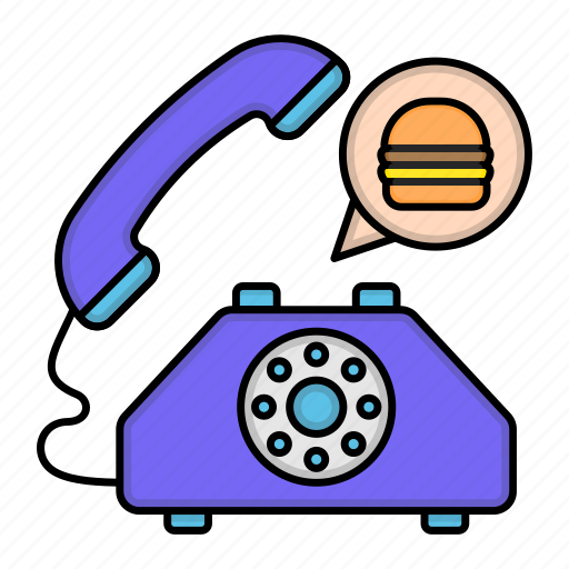 Online, food ordering, meal, calling, phone, order, call icon - Download on Iconfinder