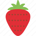 strawberry, berry, eat, food, fruit, sweet