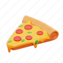 pizza, food, render, illustration 