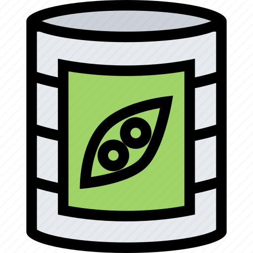 Barbecue, canned, cooking, drink, food, kitchen, peas icon - Download on Iconfinder