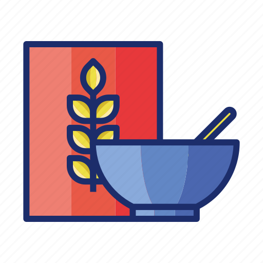 Cereal, cereal bowl, oat, oatmeal, wheatl icon - Download on Iconfinder