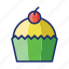 cupcake, dessert, muffin 