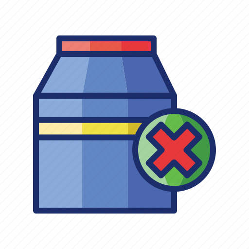 Dairy, dairy free, milk, no milk icon - Download on Iconfinder