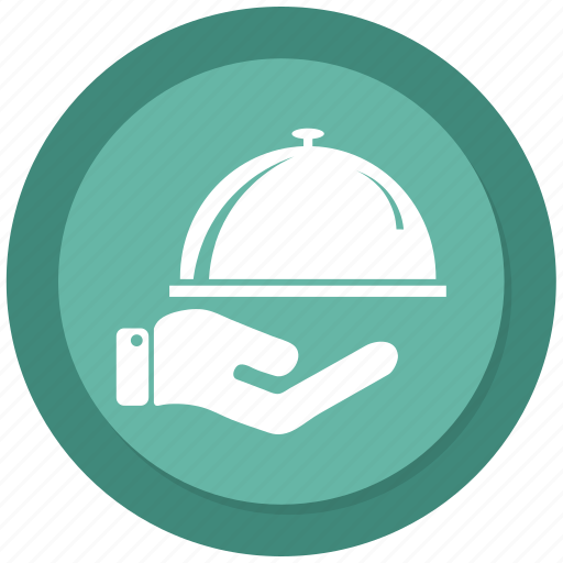 Food, hand, service, tray icon - Download on Iconfinder