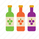 beverage, bottle, drink, red, rose, white, wine