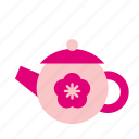 beverage, bloom, drink, flower, tea, teapot