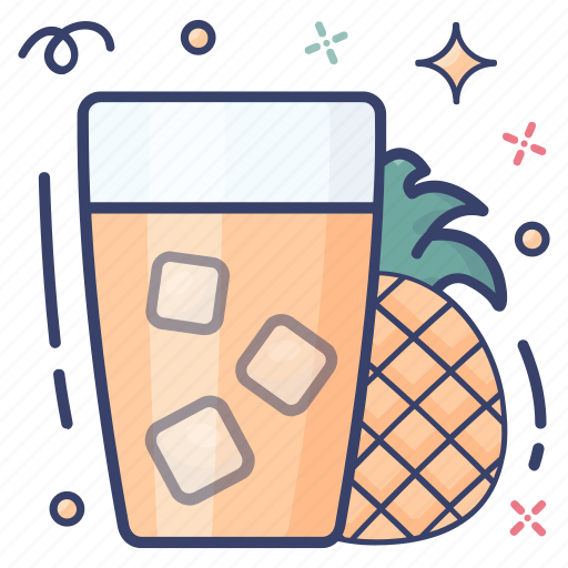 Drink glass, fresh juice, juice, pina colada, pineapple juice, refreshment drink, soft drink icon - Download on Iconfinder