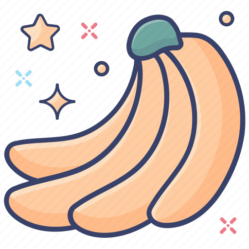 Bananas, fibre fruit, food, fruit, healthy diet icon - Download on Iconfinder