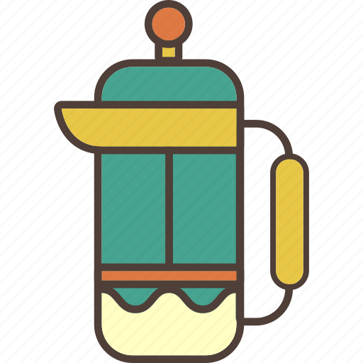 Coffee, filter, frenchpress, kettle, pot, tea, travel icon - Download on Iconfinder