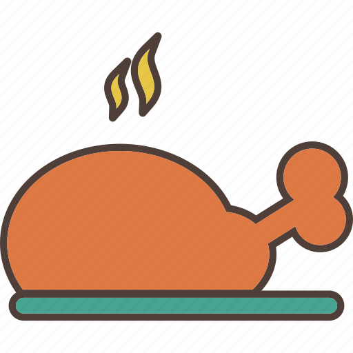 Chicken, dinner, kitchen, meal, meat icon - Download on Iconfinder