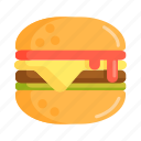 burger, cheeseburger, hamburger