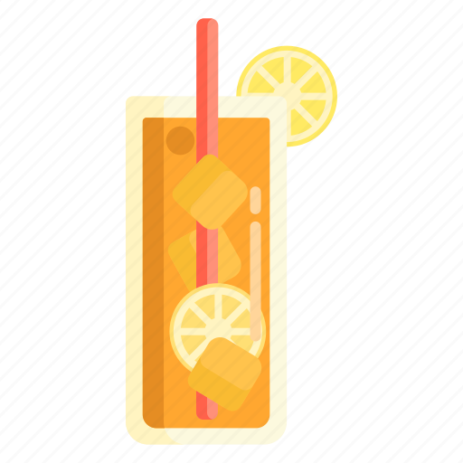 Drink, ice lemon tea, lemon, lemon tea, tea icon - Download on Iconfinder