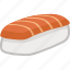 food, japanese, lunch, meal, nigiri, salmon, sushi 