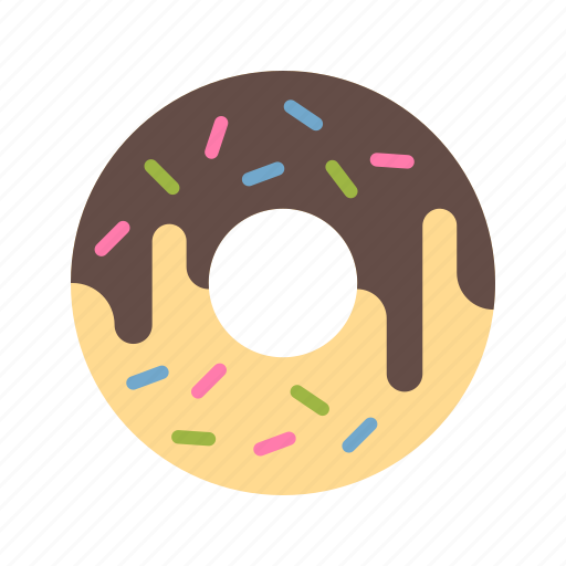 Desserts, donut, sprinkled doughnut, sweet icon - Download on Iconfinder