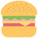 burger, fast food, cheeseburger, meal, junk food