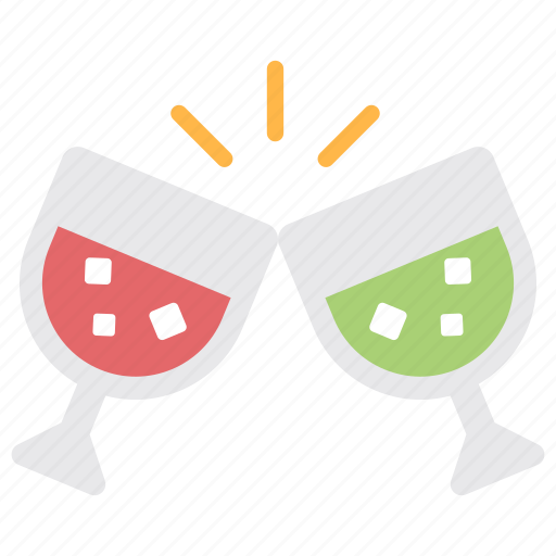 Toasting, cheers, champagne, glasses, party celebration icon - Download on Iconfinder