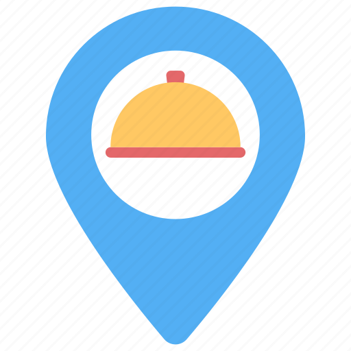 Restaurant location, restaurant direction, restaurant gps, geolocation, navigation icon - Download on Iconfinder