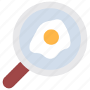 fried egg, breakfast, healthy diet, meal, frying pan