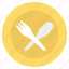 dining, fork, knife, napkin, restaurant 