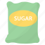 food, food sack, grocery, sugar bag, sugar pack 