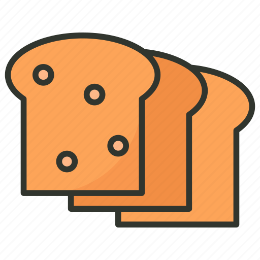Bakery food, bread, bread loaf, breakfast, staple food icon - Download on Iconfinder