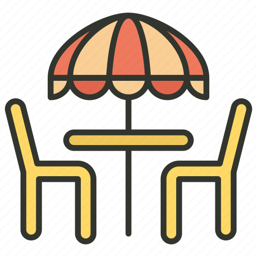 Chair, dining table, furniture, restaurant table, table icon - Download on Iconfinder