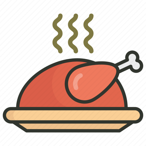 Chicken, grilled food, roast, roast chicken, turkey roast icon - Download on Iconfinder