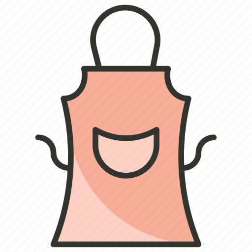 Apron, chef apron, chef uniform, cook uniform, kitchen pinafore icon - Download on Iconfinder