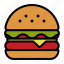 fast food, hamburger, restaurant, burger, food, fast, junk food 