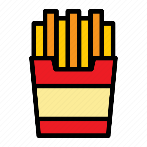 Fries, french, food, potato, snack, fast, fast food icon - Download on Iconfinder